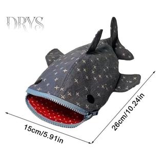 (TFT) Sáng Tạo Kawaii Shark Star Pencil Case Hoạt Hình Ngộ nghĩnh Miệng Cá Mập Dây Kéo Túi Đựng Bút Chì Cá Mập Dễ Thương Văn Phòng Phẩm Túi Bảo Quản Quà Tặng MỚI