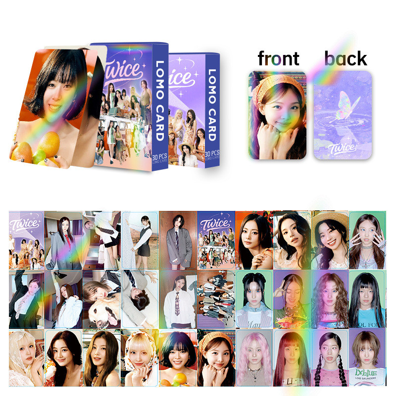 30 Chiếc HAI Lần Này Dành Cho Album Laser Hologram Lomo Cards HOME Sweet Once HOLOGRAPHIC Photocards Nayeon Jeongyeon Momo Sana Jihyo Mina Dahyun Chaeyoung Tzuyu Bưu Thiếp