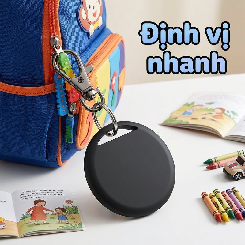 Thiết bị định vị GPS Mini định vị chính xác tương thích Android cảnh báo quên đồ dành cho trẻ người