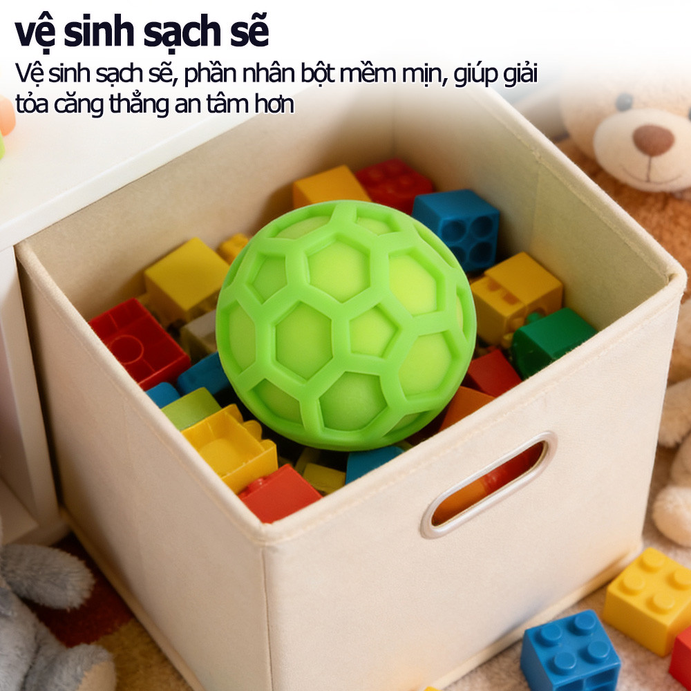 Đồ chơi giảm căng thẳng mềm mại, bóng cảm giác giúp giải tỏa căng thẳng và cân bằng tinh thần.