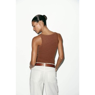 Áo Vest không tay cổ tròn màu trơn ZA 4174324