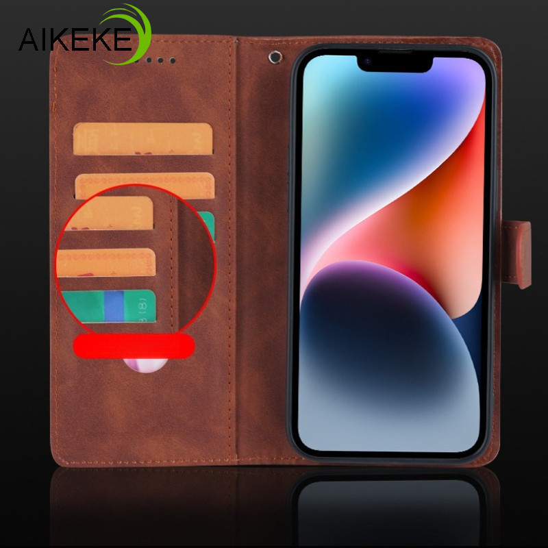 Ốp Điện Thoại Đựng Thẻ Lật Đơn Giản Cho Samsung Galaxy S21 S20 Ultra FE S10 S9 Plus Note 20 Ultra 10 Plus Lite 9 8 Ví Da Doanh Nhân Thanh Lịch Dễ Thương Chống Rơi Vỏ Mềm