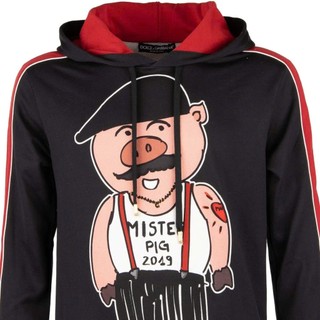 Áo Hoodie Dê Gà Lợn Dệt Bo Đỏ Double - Six Áo Nỉ Dày Dặn Dáng Rộng.