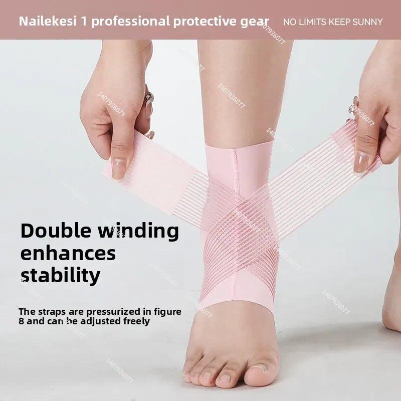 Nẹp mắt cá chân unisex với miếng đệm silicon, chống bong gân và bảo vệ khớp, phù hợp thể thao ngoài trời