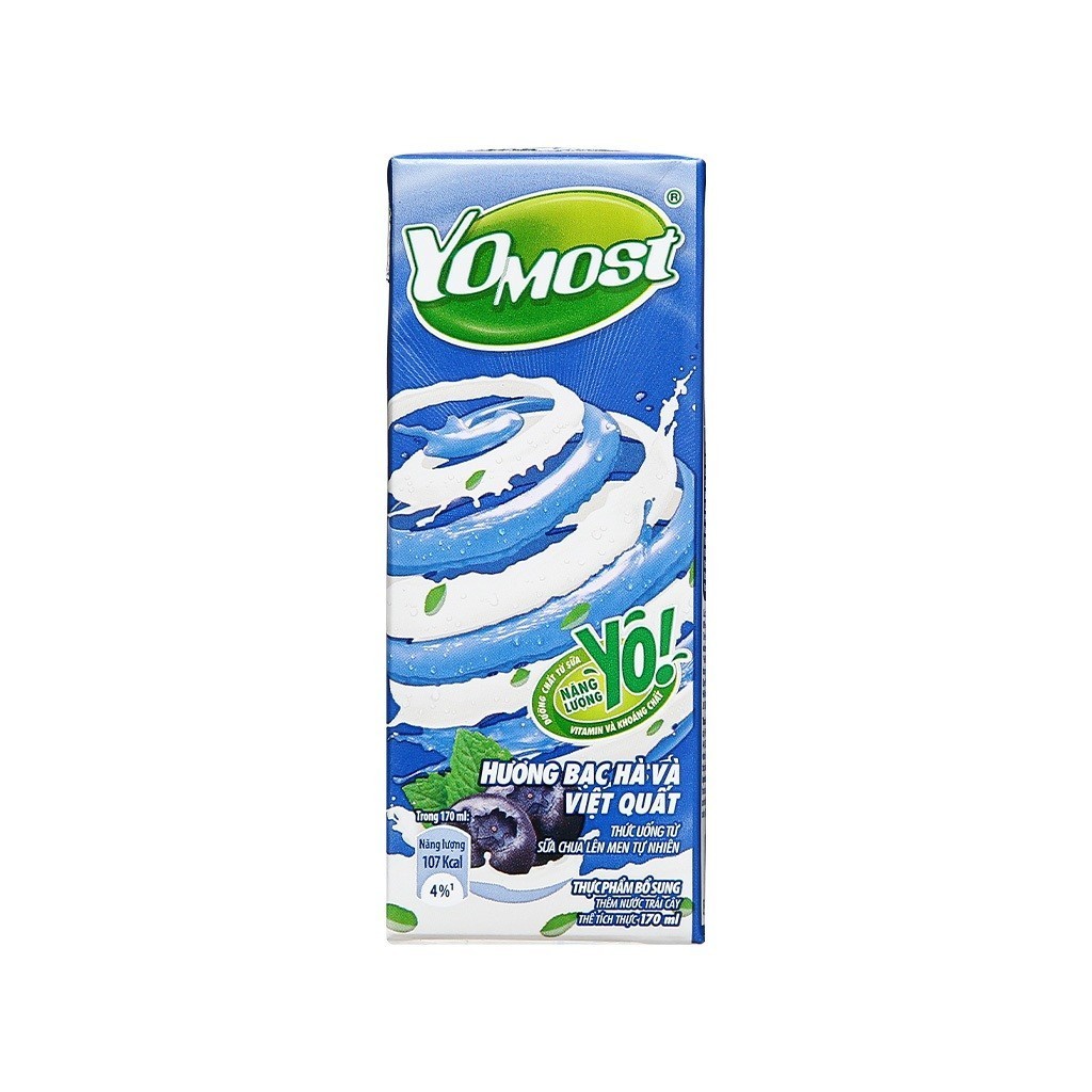 Sữa Chua Uống YOMOST Lốc 4 Hộp 170ml Đủ Vị Thơm Ngon Bổ Dưỡng Cho Bé
