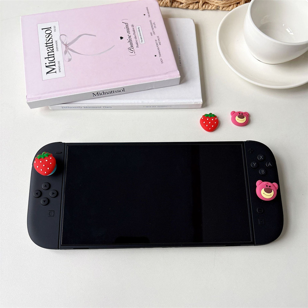4 Cái / lốc Dễ Thương Sanrio Hello Kitty Cinnamoroll Melody PomPomPuri Stick Grip Cap Cần Điều Khiển Cho Nintendo Switch 2 (2025) Bộ Điều Khiển