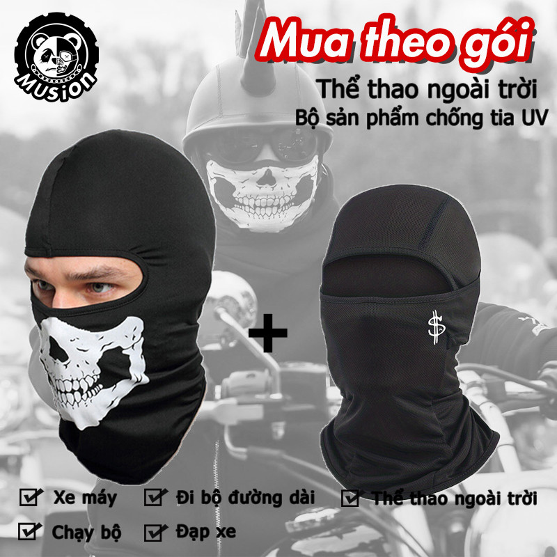Mũ Balaclava chống nắng và thoáng khí dùng cho xe máy