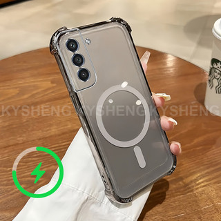 Thích hợp cho VIVO Y31 5G Y21D 4G Vỏ điện thoại TPU sạc từ tính bốn góc chống rơi vỏ mềm trong suốt WBQ 000