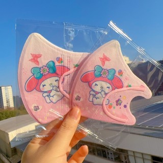 Mặt nạ mỏ vịt cho trẻ em từ 3 đến 12 tuổi - Thiết kế hoạt hình 3D dễ thương Sanrio Kuromi và chó