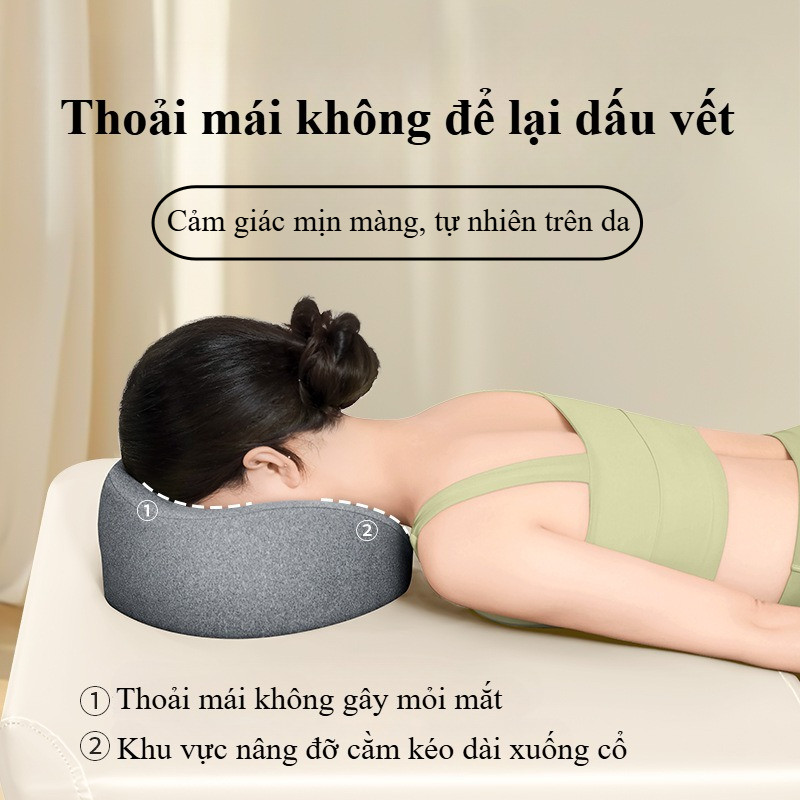 Face Down Gối Thở Công, Công thái học Memory Foam, Hỗ trợ massage mặt & cổ toàn diện, Cho Thẩm Mỹ Viện