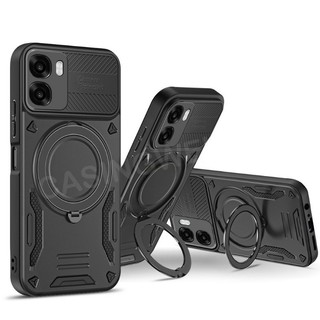 Ốp Điện Thoại Cho Oppo A6X A6 A6T A6t A6 Pro 4G 5G Ốp Lưng Từ Tính Nhẫn Giá Đỡ Vỏ Điện Thoại Cứng Ốp Lưng Bảo Vệ Chống Sốc