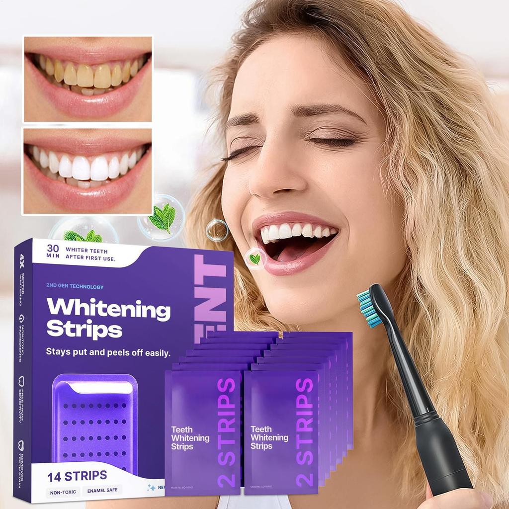 Dải Làm Sáng Nhạy Cảm Loại Bỏ Vết Bẩn Làm Sáng Corrector 14 Miếng Hiệu Chỉnh Màu Sắc Tự Nhiên Dải Răng Cho Nhà Hàng Ngày ewoekvn