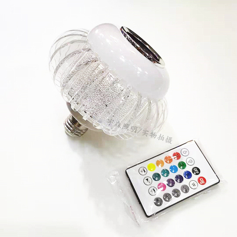 Bóng đèn LED âm nhạc nhiều màu sắc, đổi màu, điều khiển từ xa, ánh sáng sân khấu