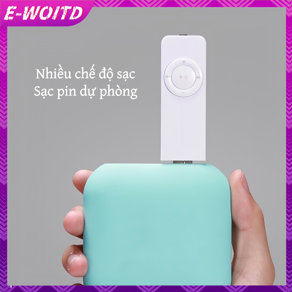 E-WOITD Plug-In Card Mp3 Player có tai nghe Lecteur Music Hi-Fi Chạy thể thao Âm thanh di động Phương tiện truyền thông Phụ kiện học sinh HNVN
