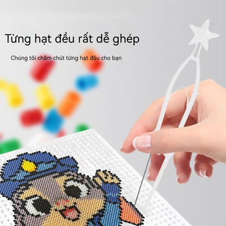 Bộ Vật Liệu Thủ Công Xếp Hạt Nhựa Mini Kèm Bàn ủi Và Nhíp, Trò Chơi Tương Tác Cho Cha Mẹ Và Con Cái