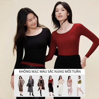 『Brelira』Bộ Đồ Lót Giữ Nhiệt Siêu Mỏng Không Đường May Nhẹ, Co Giãn Cao Thoáng Khí Axit Hyaluronic Quần Áo Giữ Nhiệt