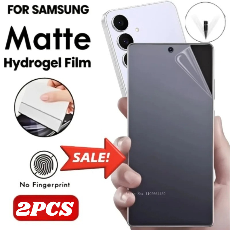 2 Chiếc HD Mềm Hydrogel Cho Samsung Galaxy S26 Ultra Plus Chống Gián Điệp Riêng Tư Chống Ánh Sáng Xanh Bảo Vệ Màn Hình Cho Galaxy S25 S25FE S24 + 24 24 24FE Ultra Edge Matte Soft Film
