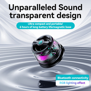 Loa Bluetooth từ tính Mini có giá đỡ điện thoại Loa không dây di động ngoài trời thể thao cho G200 JC1R