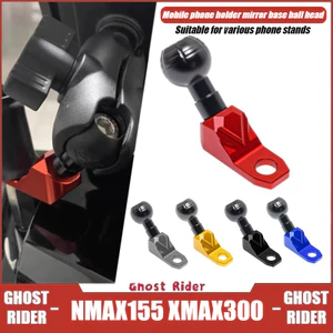 CHO Yamaha NMAX 155 XMAX 300 Giá Đỡ Điện Thoại Xe Máy Gương Gắn Bóng Đầu Đế Đa Năng