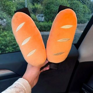 Dễ Thương Baguette Bánh Mì Dây An Toàn Vỏ Bảo Vệ Chống Mòn Quần Áo Trang Trí Cao Cấp Trang Trí Xe Đeo Vai