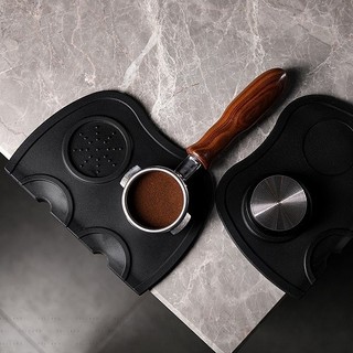 Miếng lót silicon cho dụng cụ nén cafe espresso Tấm lót Tamper， cao su， Lót cho cục nén