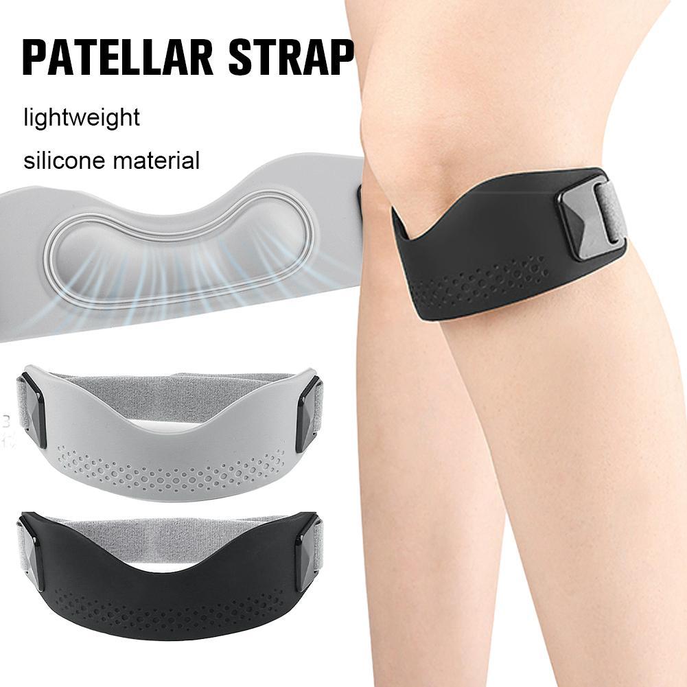 Silicone Patella Tendon Dây Đeo Bảo Vệ Cố Định Hỗ Trợ Đầu Gối, Đàn Hồi Cao