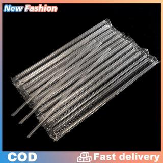 Sỉ 500 Ống Hút Nhựa Trân Châu Đầu Nhọn Trong Suốt DIY Ống hút nhựa nhỏ