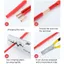 JVSUB 100 Chiếc GT Đồng Thiết Bị Đầu Cuối Ống Kết Nối, Lỗ Đi Qua Dây Đồng Thau Thiết Bị Đầu Cuối Uốn, GT-1 / 1.5 / 2.5 / 4 / 6 / 10 / 16 / 25 Bộ Kết Nối Cáp Bu Lông Lỗ GT Tay Ống Thiết Bị Đầu Cuối Khối