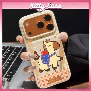 Ốp lưng iPhone 11/12/13/XR/14/15/16/17/7/XR Pro Max Plus cấu trúc khí nang họa tiết hình ảnh mèo hoạt hình quanh viền