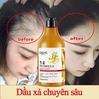 Dầu Gội chống rụng  tóc Gừng Kích Thích Mọc Tóc Giảm Rụng Tóc Làm Sạch Sâu Da Đầu Nhanh kiểm soát dầu loại bỏ gàu500ml