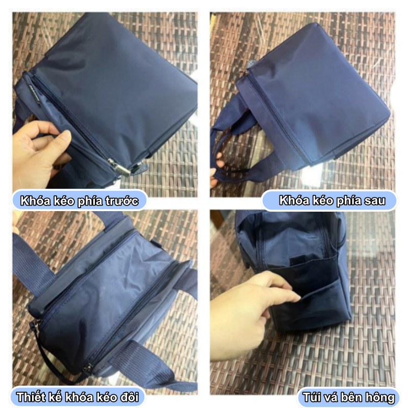 Túi đựng hộp cơm chống nước giữ nhiệt, vải Oxford dày bền, đi làm đi học văn phòng du lịch