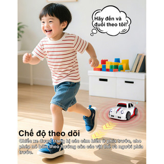 【BabyJoy】Xe ô tô điều khiển từ xa thông minh phiên bản mới,Với chức năng tự động theo dõi và điều chỉnh hướng