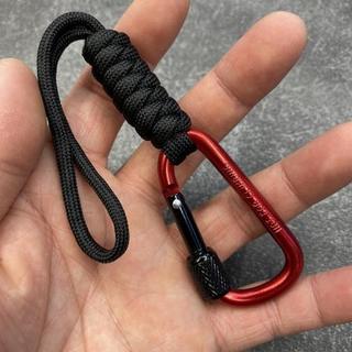Dây bện ngoài trời đa năng, có khóa D, móc EDC, treo nhanh, chống trộm