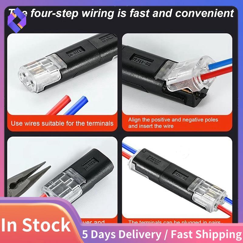 Bộ 30 đầu nối dây điện không dụng cụ cho đèn LED, xe kéo và các dự án DIY