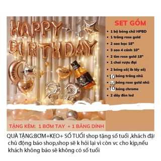 (MIỄN SHIP) Các mẫu trang trí bóng happy birthday mừng sinh nhật,trang trí sinh nhật tiệc sinh nhât tiệc thôi nôi DF8