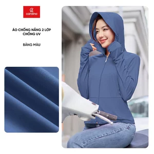 Áo chống nắng nữ CARDINA 2 lớp chất liệu Icetext chống tia UV hiệu quả 6NHF03