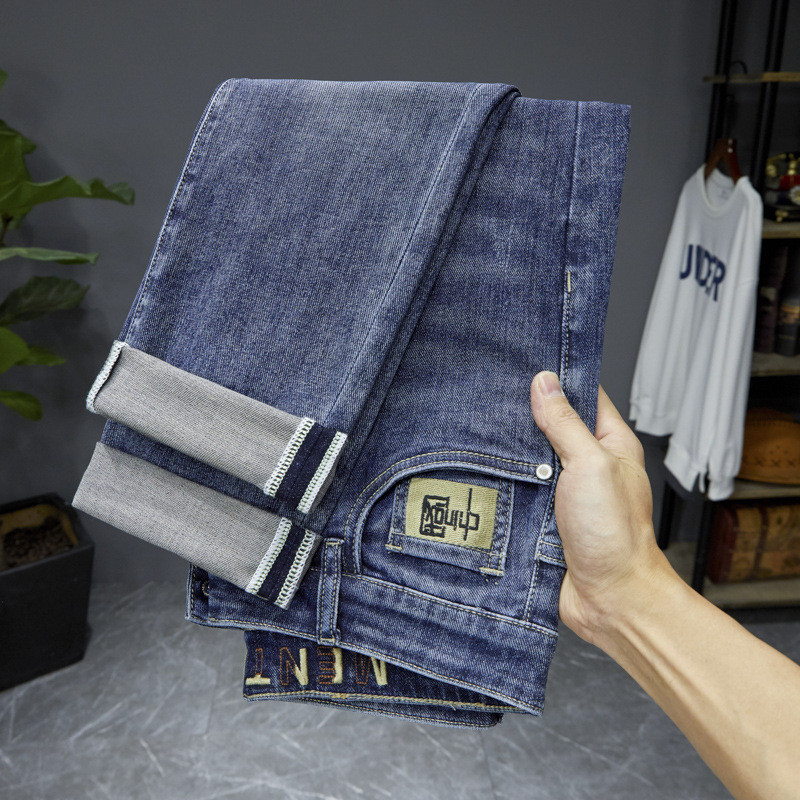 Quần jean nam côn Quần Denim co giãn thường ngày
