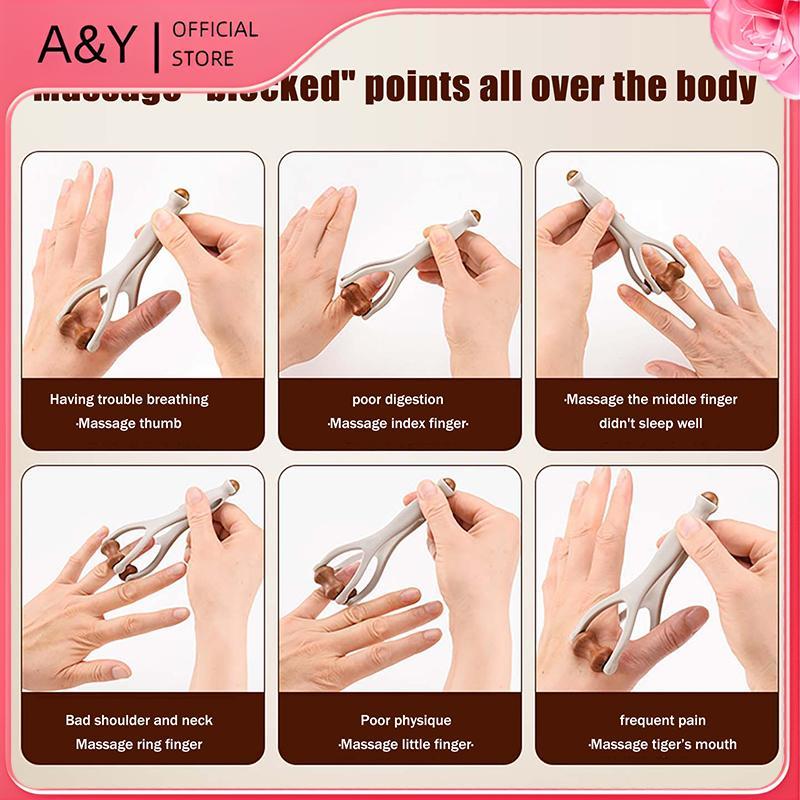 A & Y Ngón Tay Khớp Bấm huyệt Con Lăn Với Tinh Dầu Giảm Mệt Mỏi Ngón Tay Công Cụ Massage Viêm Khớp Điểm Châm Cứu Massage.