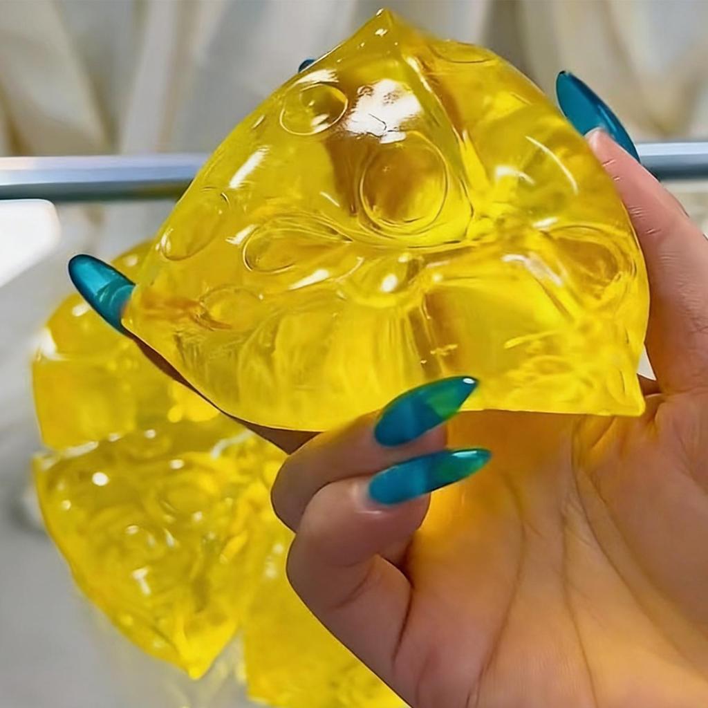 Squishy Mật Ong Phô Mai Vuông Fidgets Đồ Chơi Siêu Mềm Mochi Phô Mai Bóp Đồ Chơi Chống Căng Thẳng Cảm Giác Đồ Chơi saixit2vn