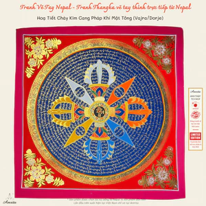 Hoạ Tiết Chày Kim Cang Pháp Khí Mật Tông (Vajra/Dorje) - CXNP414