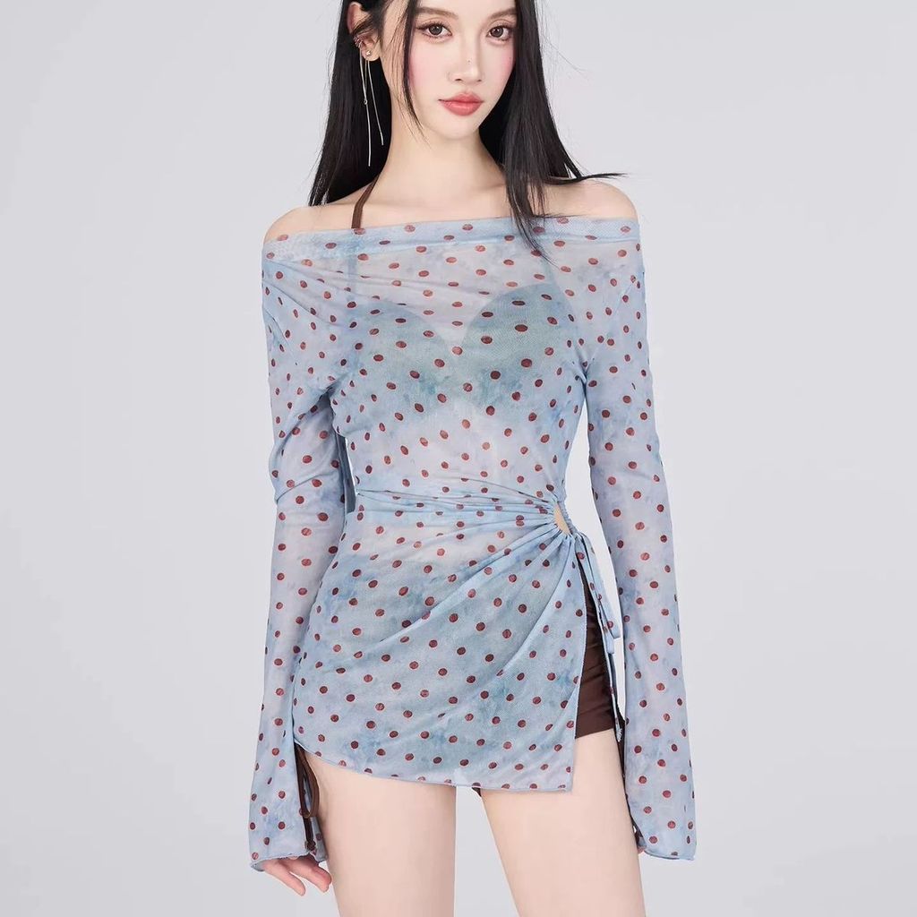 Mới Bikini Ba Mảnh Cho Ngày Hè, Thiết Kế Kín Dáng Với Tay Dài Phù Hợp Đi Biển