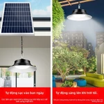 Đèn treo ngoài trời chống thấm nước chạy bằng năng lượng mặt trời, đèn sân vườn có thể điều chỉnh ba màu, siêu sáng — ảnh 1