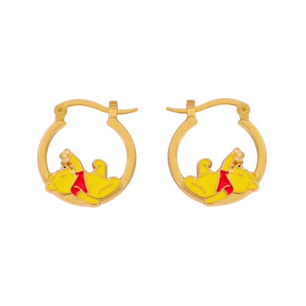Hoạt Hình Winnie the Pooh Bông Tai Dễ Thương Niche Bông Tai cos Quần Áo Phụ Kiện Quà Tặng Bạn Gái
