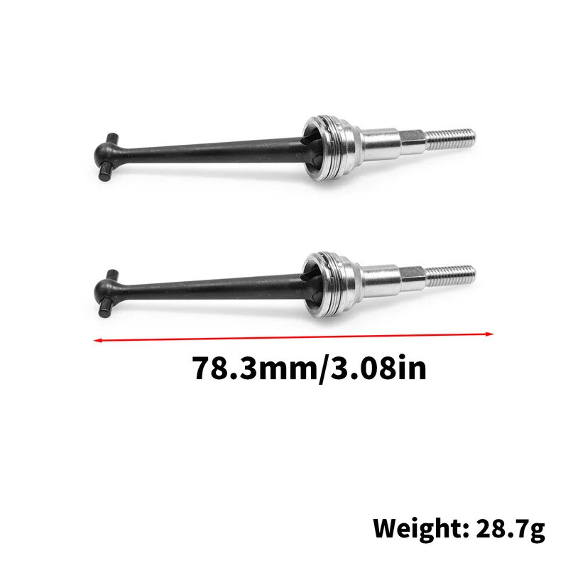 MJX Hyper Go 10303 10304 Trục truyền động bằng thép kim loại CVD Trục truyền động 10414 RC Xe nâng cấp các bộ phận phụ kiện