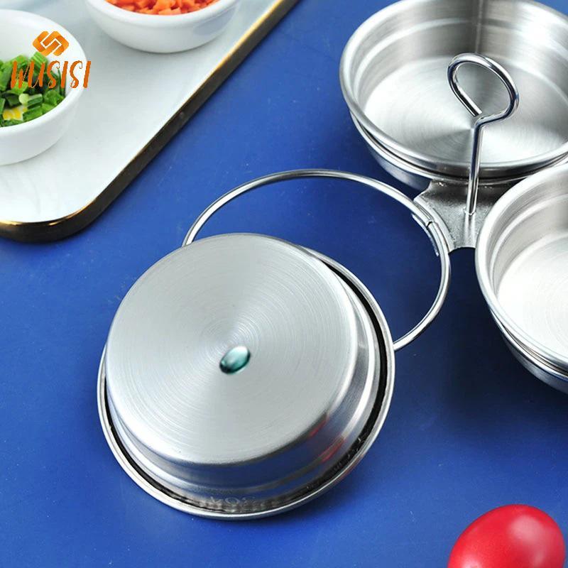[WUSISI] Chảo săn trộm trứng bằng thép không gỉ Khuôn hấp trứng hấp Khuôn Hoousehold Dụng cụ nấu ăn nhà bếp Tiện ích MỚI