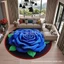Sáng Tạo Thảm Đơn Giản 3d Ba Chiều Hoa Sàn Thảm Pha Lê Nhung Phòng Khách Fine Giả Cashmere Chống Trơn Trượt Chân Thảm Full U