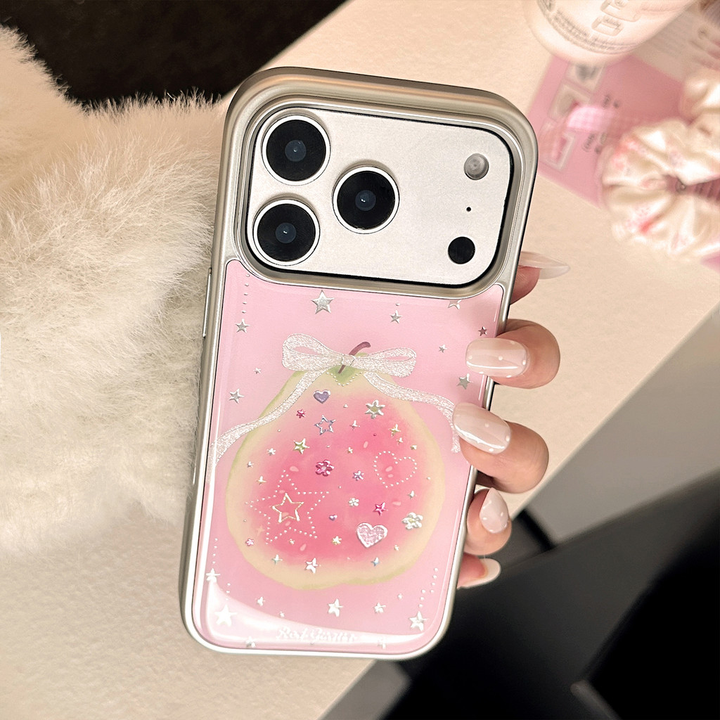 Ốp điện thoại acrylic trái cây Bala cho vỏ điện thoại thích hợp cho iPhone 17 Pro Max 17 16 15 14 13 12 11 Vỏ bảo vệ chống sốc