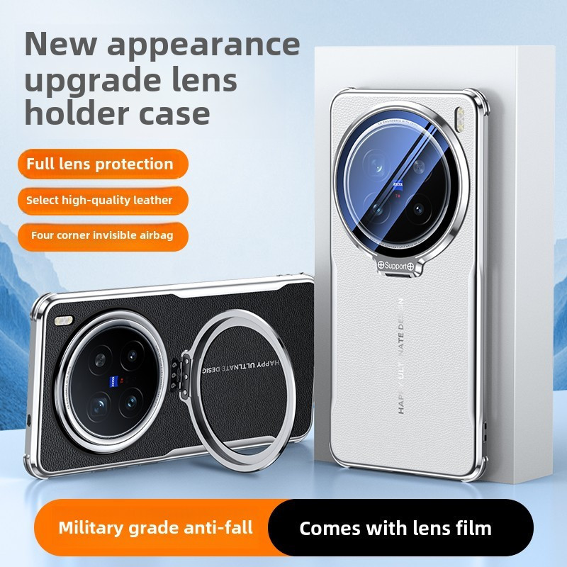 Ốp Lưng Cho VIVO X200 Pro Mini X200 Ultra X100 X100s Pro X100 Siêu Da Tản Nhiệt Với Kim Loại Ống Kính Bảo Vệ Phim Hỗ Trợ Vô Hình Vỏ Điện Thoại