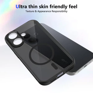 Ốp lưng Vivo V60 Lite 5G Vỏ thu hút từ tính màu đen mờ cho Ốp điện thoại Vivo V60 Lite 4G