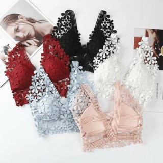 Áo Ngực Liền Mạch Roly Ren Thoáng Khí, Cổ Chữ V Màu Trơn Cho Vest Nữ